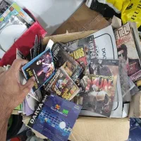 یک کارتن CD و DVD خام، بازی، سریال، موزیک و غیره