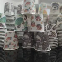 لیوان شات قهوه ۹۰سی سی انواع طرح های کلاسیک متنوع