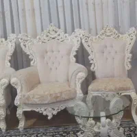 مبل سلطنتی ۹ نفره با جلو مبلی وعسلی