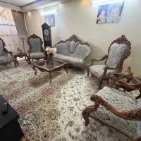 مبل 7 نفره و میز عسلی
