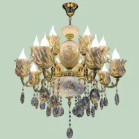 لوستر ۱۶ شعله لیلی مجنون سرامیکی