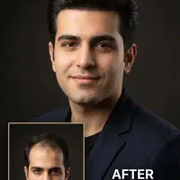 کلاه‌گیس کوتاه مردانه با ظاهر کاملاً طبیعی