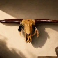 دکوری جمجمه گاو دست ساز