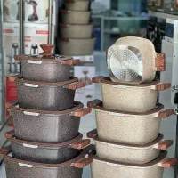 سرویس قابلمه گرانیتی 10 پارچه اصل ترکیه