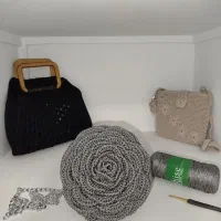 کیف زنانه دست بافت مکرومه
