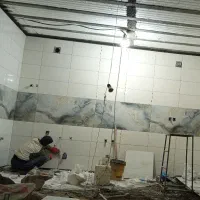 اوستابناکاشیکاری دیوار بلوک سیمان شیب بندی جوشکار