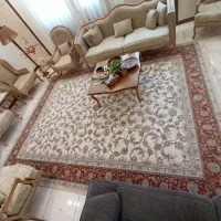 فرش 12متری1200شانه گل برجسته افشان