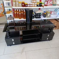 میز تلویزیون شیشه ایی بزرگ