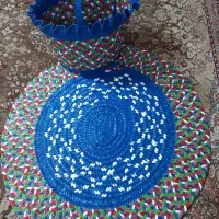 بافت زنبیل باسفره زیبا وخوش رنگ