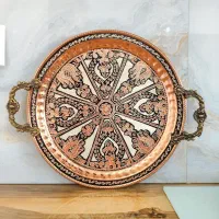 سینی مسی لوکس نقره کوب / بدون تغییر رنگ / اقساطی