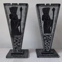 گلدان سنگی قدیمی آنتیک قلم زنی