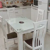 میز ناهار خوری ۴ نفره سفید