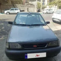 پراید 88 خاکستری دور رنگ