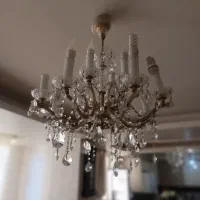 دو عدد لوستر کریستالی