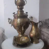 سماور زغالی برنجی برنزی