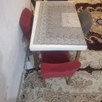 میز نهار خوری چهار نفره با چوب گردو