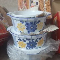 قابلمه گل پنبه ای سه عدد
