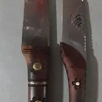 چاقو دسته عناب دورنگ و شاخ