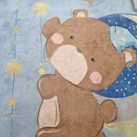 فروش و پرده اتاق کودک (خرسی)