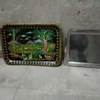 سینی قدمت دار. فرفوژه. حصیری