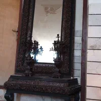 آینه کنسول با دو عدد شمعدانی