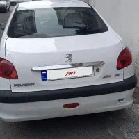 پژو ۲۰۶ sd سفید مدل ۹۵ v8