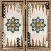 تخته نرد استخوانی کار دست اصفهان