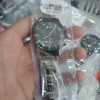 ساعت مشکی بند استیل