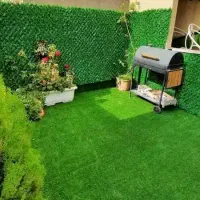محوطه سازی روف گاردن آلاچیق پرگولا چوب پلاست چمن