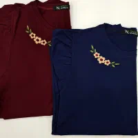 تیشرت پنبه گلدوزی