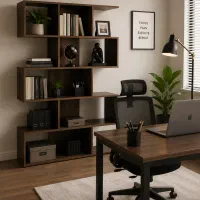 کتابخانه ایستاده MDF/شلف دکوری چندمنظوره
