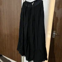 سه عدد دامن بلند بلند نخی  مشکی و گلدار نو نو