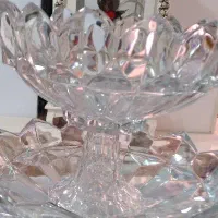 میوه خوری پایه دار کریستال طرح الماسی