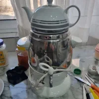 قابلمه تفلون +بخار پز آرام پز پلو پز + سماوربرقی