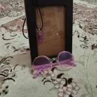 ست دخترانه عینک دخترانه و گردنبند و قاب عکس
