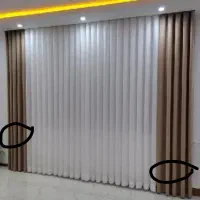 شال مخمل با آویز رنگ قهویی