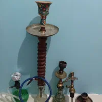 معاوظه با درل شارژی قلیان برنجی و چوب سرخ