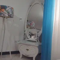آینه کنسول چوبی سفید