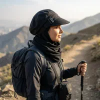 کلاه توربان نقابدار زنانه چهارفصل با آستر نخی