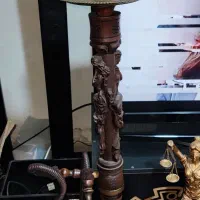 قلیون چوب گردو دو رخ زن