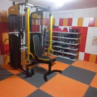 دستگاه بدنسازی ۳ کاربره ، لت + کراس + پا پرس