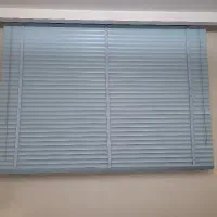 پرده کرکره آبی فلزی