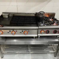 گریل ترکیبی،گاز،خمیرگیر