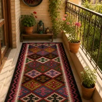 گلیم دست بافت / برای دکور خونه