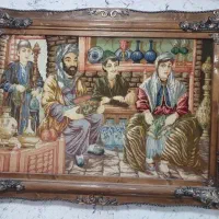 تابلو و فرش دستبافت با زیر  قیمت بازار