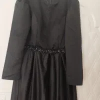 لباس مجلسی مشکی  ساتن امریکایی