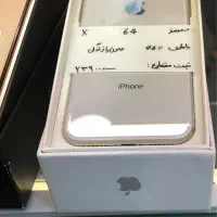 ایفون x حافظه ۶۴ باطری ۷۳٪ پلمپ رنگ مشکی