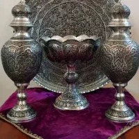 ‌قلمزنی مسی طرح نقره نما کلکسیونی