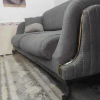 مبل چستر تخت شو پایه فولادی رنگ طوسی