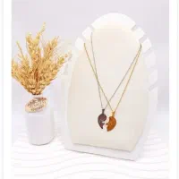 ست گردنبند دوتایی کاپلی قلب با ارسال